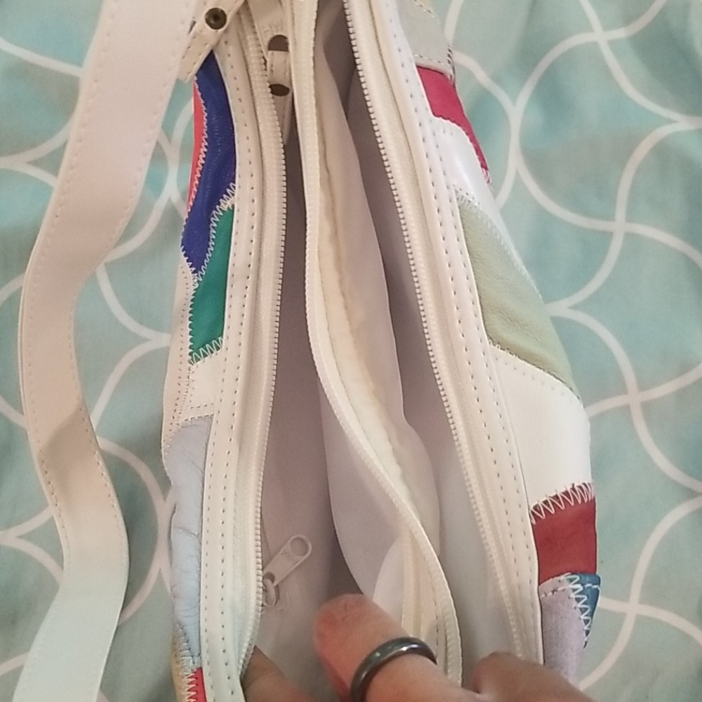 Leather Patchwork Bag - image 5